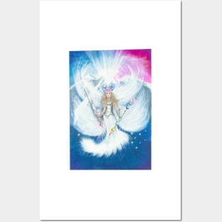 Angel Archelle - Angel Reiki - Light Warrior illustration by Benita Jayne Posters and Art